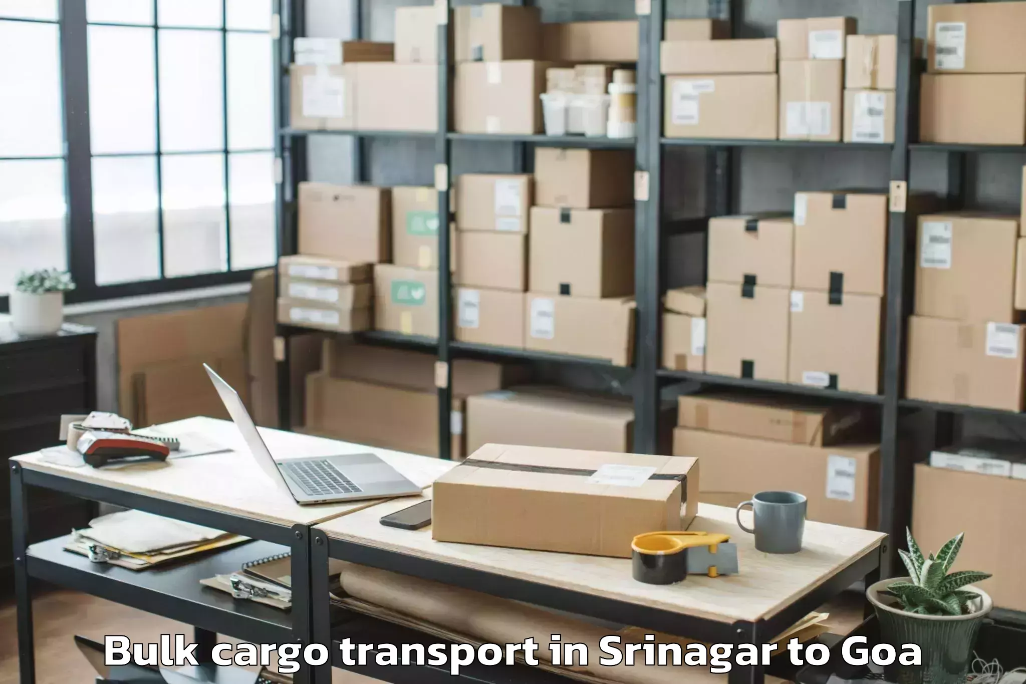 Srinagar to Sanvordem Bulk Cargo Transport Booking